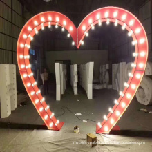 Stainless steel 4ft led love marquee wedding letter lighting with bulbs